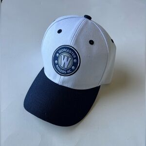 Worcester Railers HC White and Navy Cap